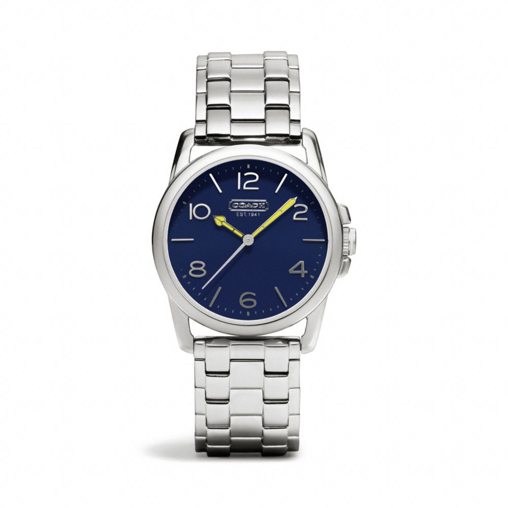 COACH W1190 Sydney Stainless Steel Bracelet Watch NAVY