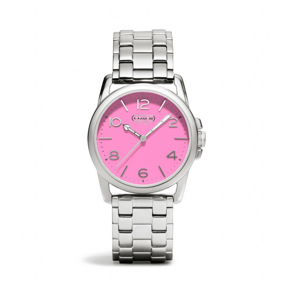 COACH SYDNEY STAINLESS STEEL BRACELET WATCH - PINK - W1190