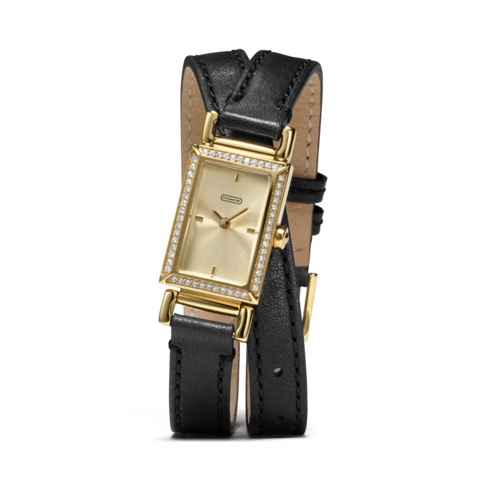 COACH MADISON DOUBLE WRAP STRAP WATCH - ONE COLOR - W1200