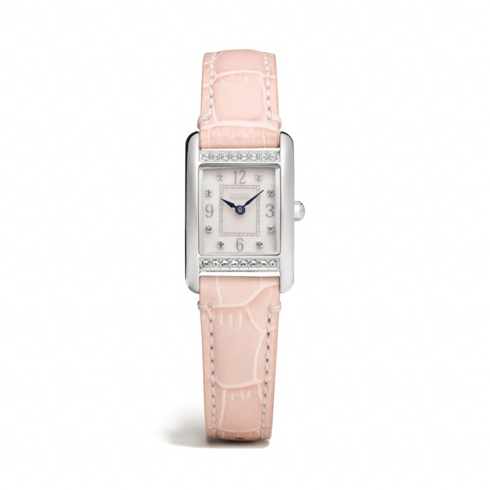 COACH W1229 - LEXINGTON STAINLESS STEEL STRAP WATCH  PINK