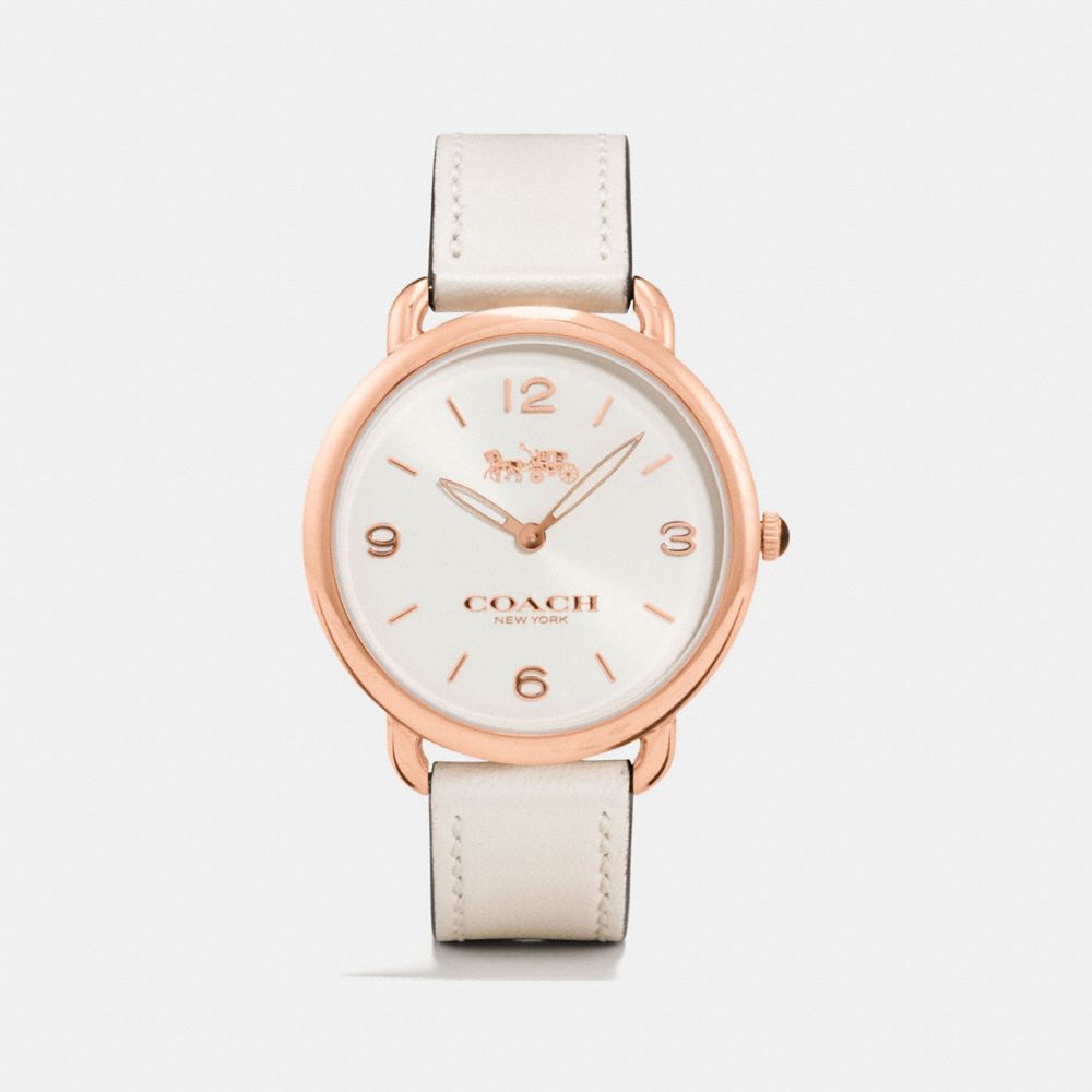 COACH W1254 Delancey Slim Watch, 36mm CHALK