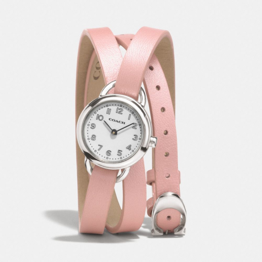 DREE STAINLESS STEEL WRAP WATCH - w1287 - PINK