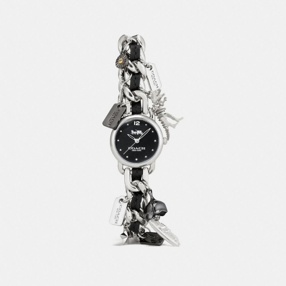 DELANCEY CHARM BRACELET WATCH, 23MM - STAINLESS STEEL - COACH W1293