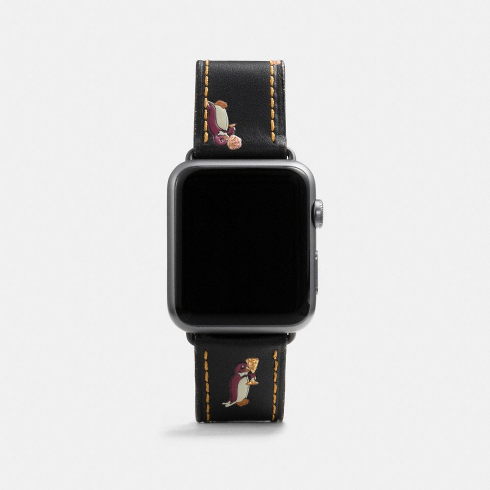 COACH APPLE WATCHÂ® STRAP WITH PRINTS - BLACK MULTI - W1297+BLC++WMN