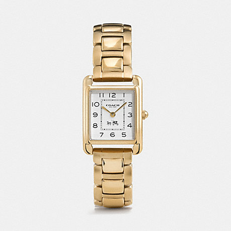 COACH PAGE GOLD PLATED BRACELET WATCH - GOLD PLATED - w1318