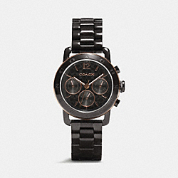 COACH W1333 Legacy Sport Ionized Plating Bracelet Watch BLACK