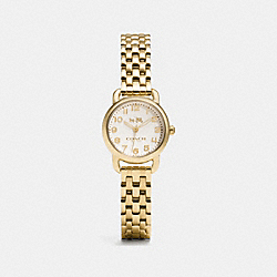 DELANCEY SMALL GOLD PLATED BRACELET WATCH - GOLD PLATED - COACH W1407