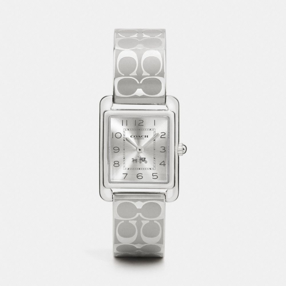 PAGE STAINLESS STEEL BANGLE WATCH - w1479 -  SILVER
