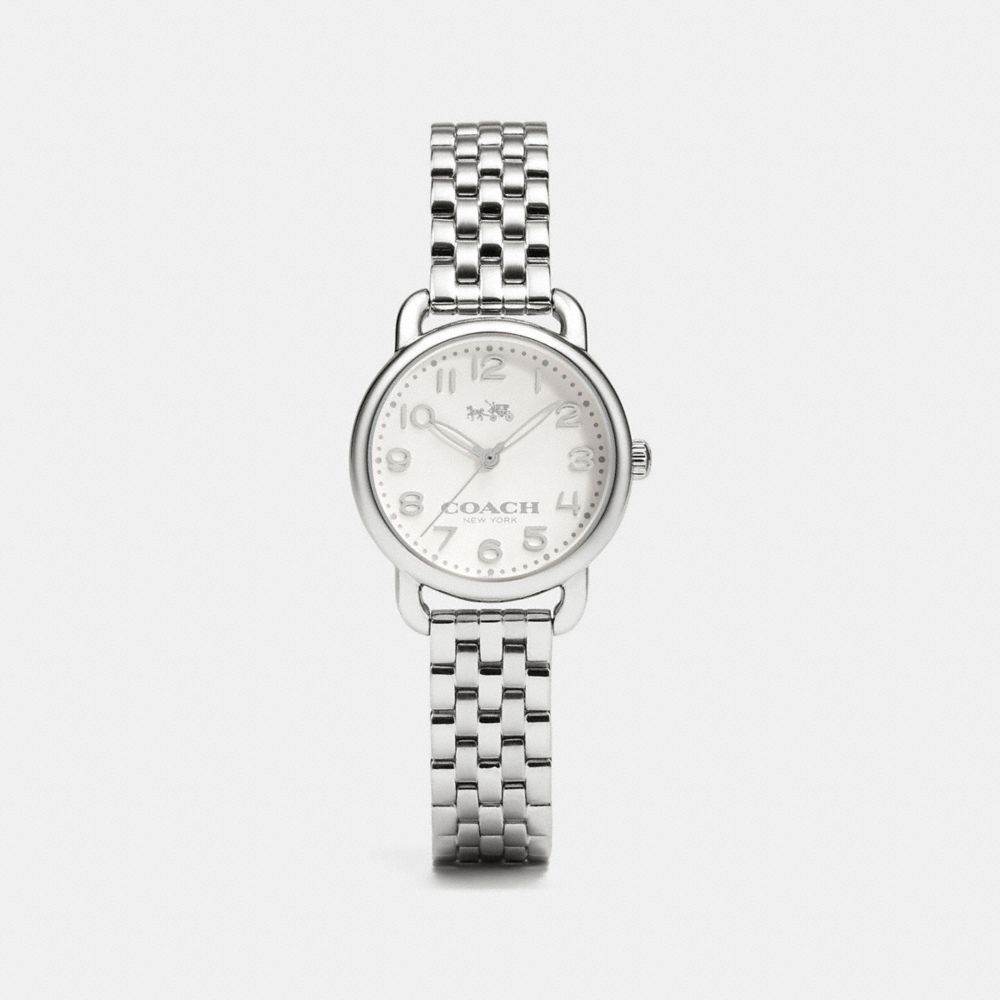 COACH W1525 - DELANCEY STAINLESS STEEL BRACELET WATCH STERLING SILVER