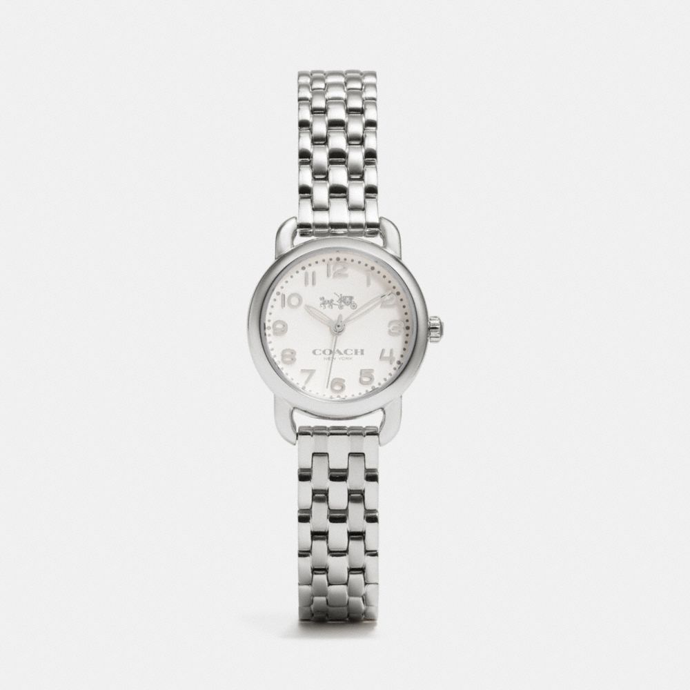 COACH W1528 - DELANCEY STAINLESS STEEL BRACELET WATCH STERLING SILVER