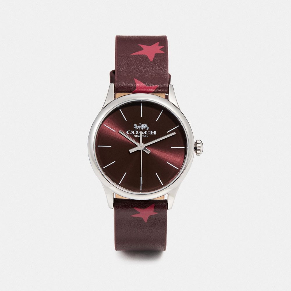 RUBY WATCH, 32MM - OXBLOOD - COACH W1546