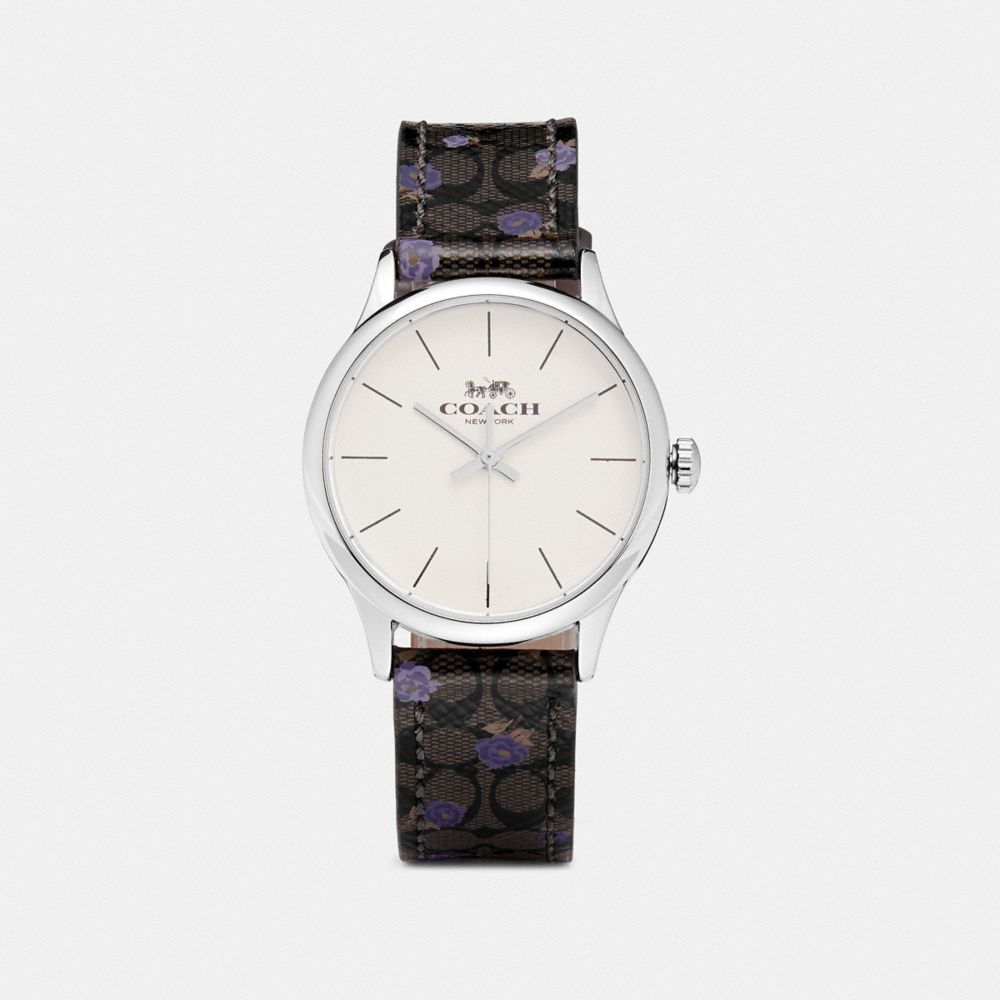 COACH W1546 Ruby Watch, 32mm MAHOGANY/PURPLE/SILVER