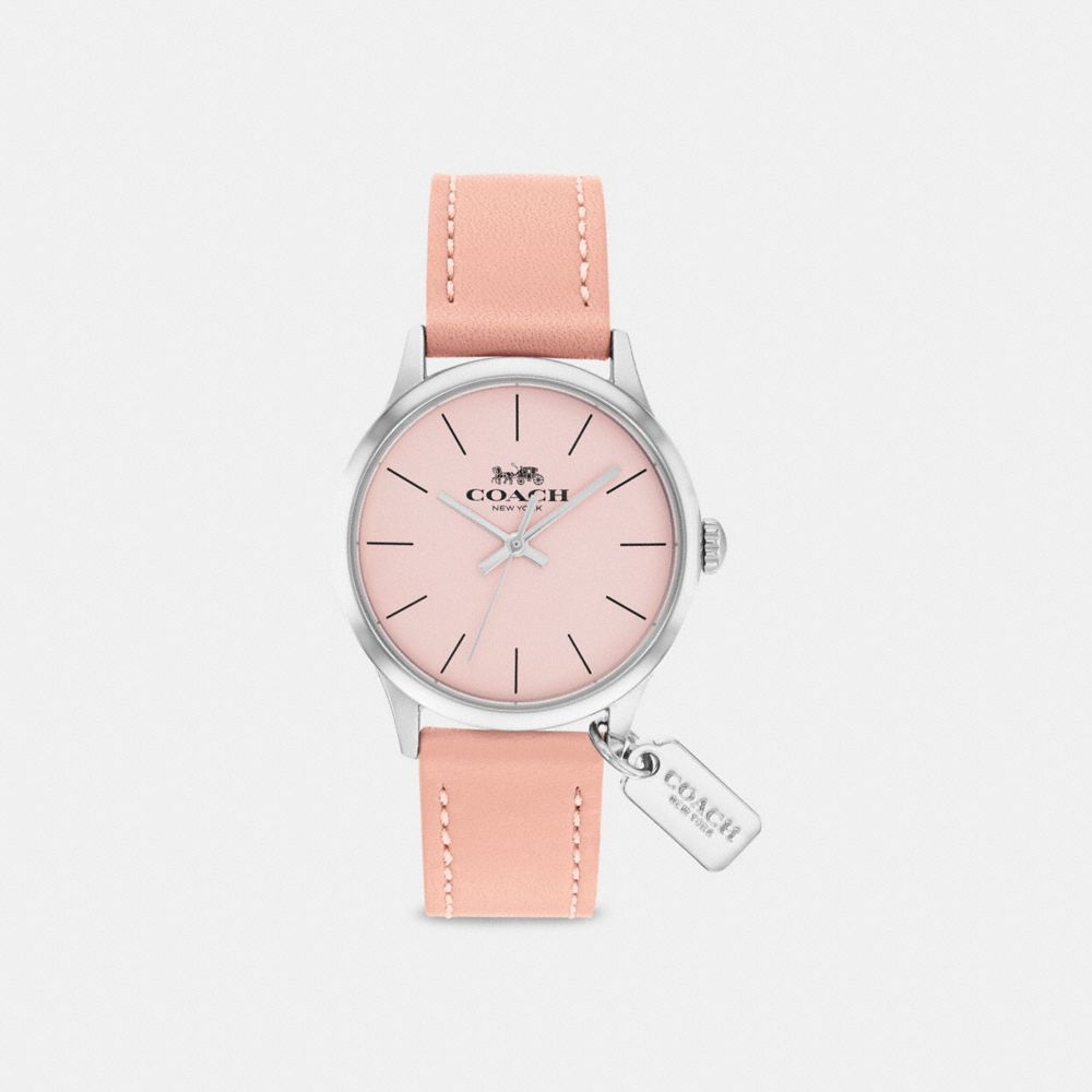 RUBY LEATHER STRAP WATCH - BLUSH - COACH W1549