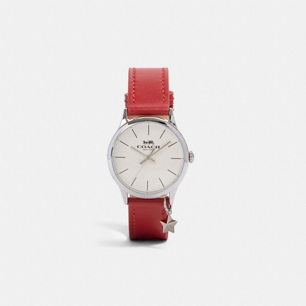 COACH W1549 Ruby Watch, 32mm RED/WHITE