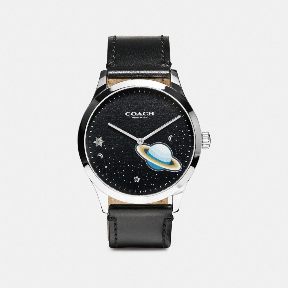 COACH W1555 Baxter Watch, 39mm BLACK SPACE