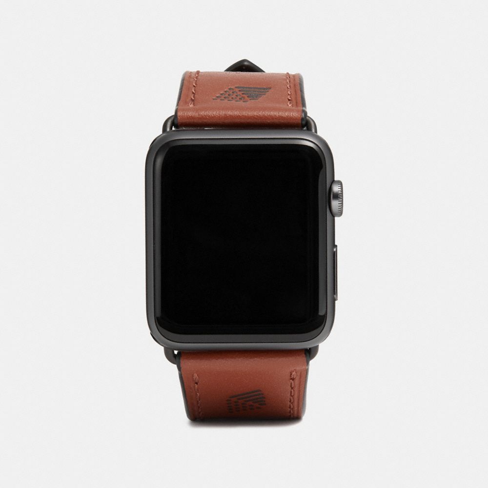 APPLE WATCHÂ® STRAP - SADDLE - COACH W1559+SAD++WMN