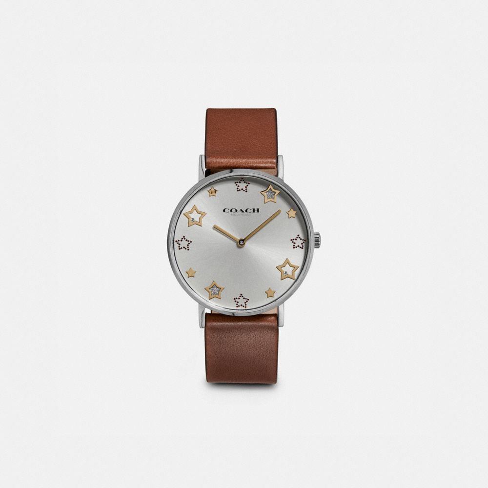 COACH W1605 PERRY WATCH, 36MM SADDLE