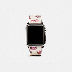 Apple Watch® Strap With Floral Print, 38 Mm - CHALK - COACH W1643
