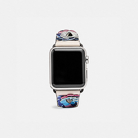 COACH Apple Watch® Strap With Leather Sequins, 38 Mm - CHALK/MULTI - W1645