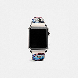 COACH W1645 - Apple Watch® Strap With Leather Sequins, 38 Mm CHALK/MULTI