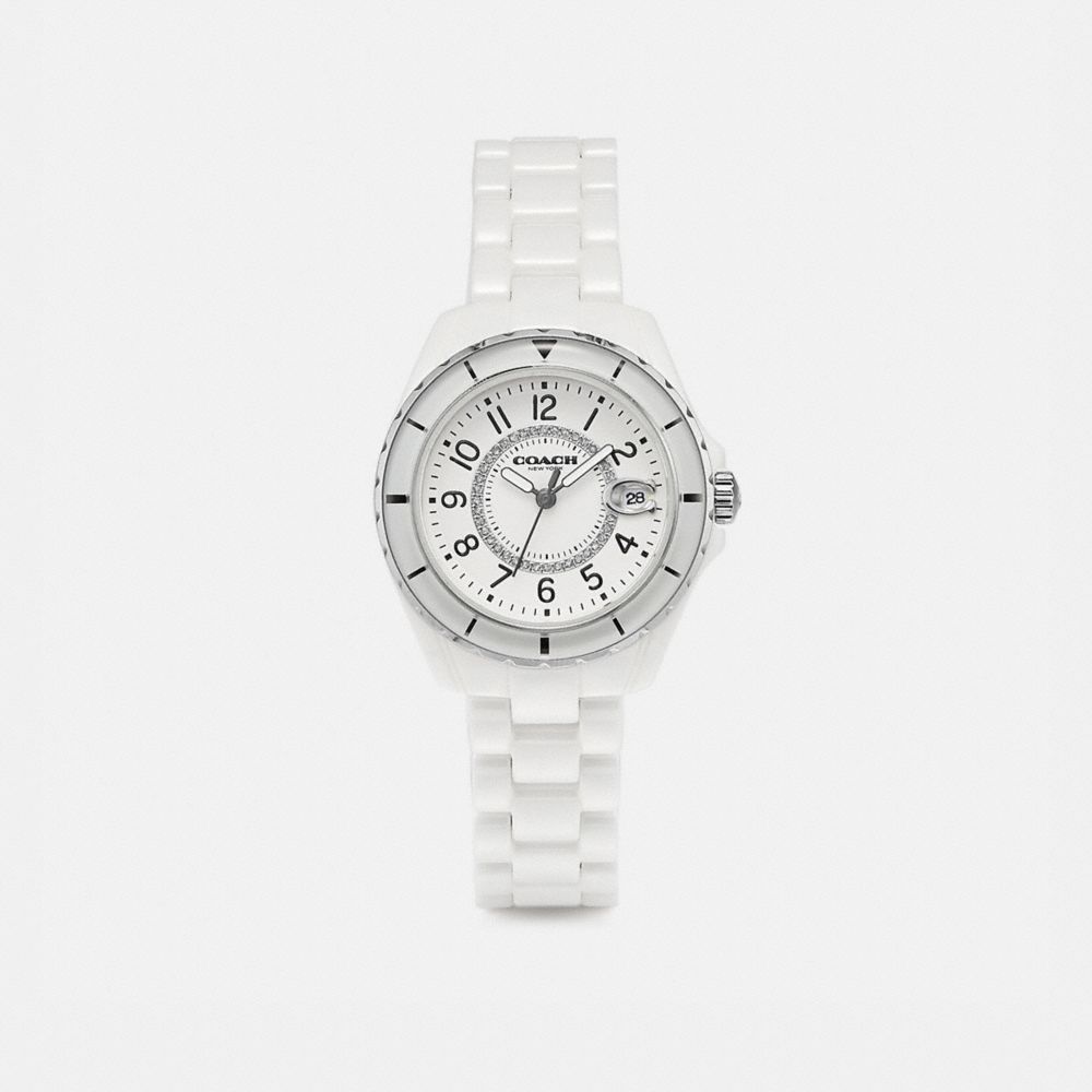 COACH W1654 Preston Sport Watch, 32 Mm WHITE