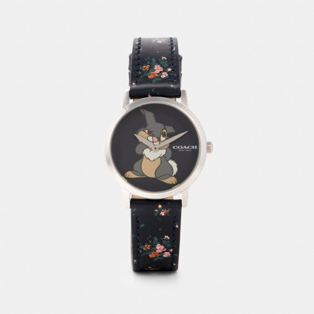 COACH W1666 Disney X Coach Chelsea Watch With Thumper, 32mm BLACK