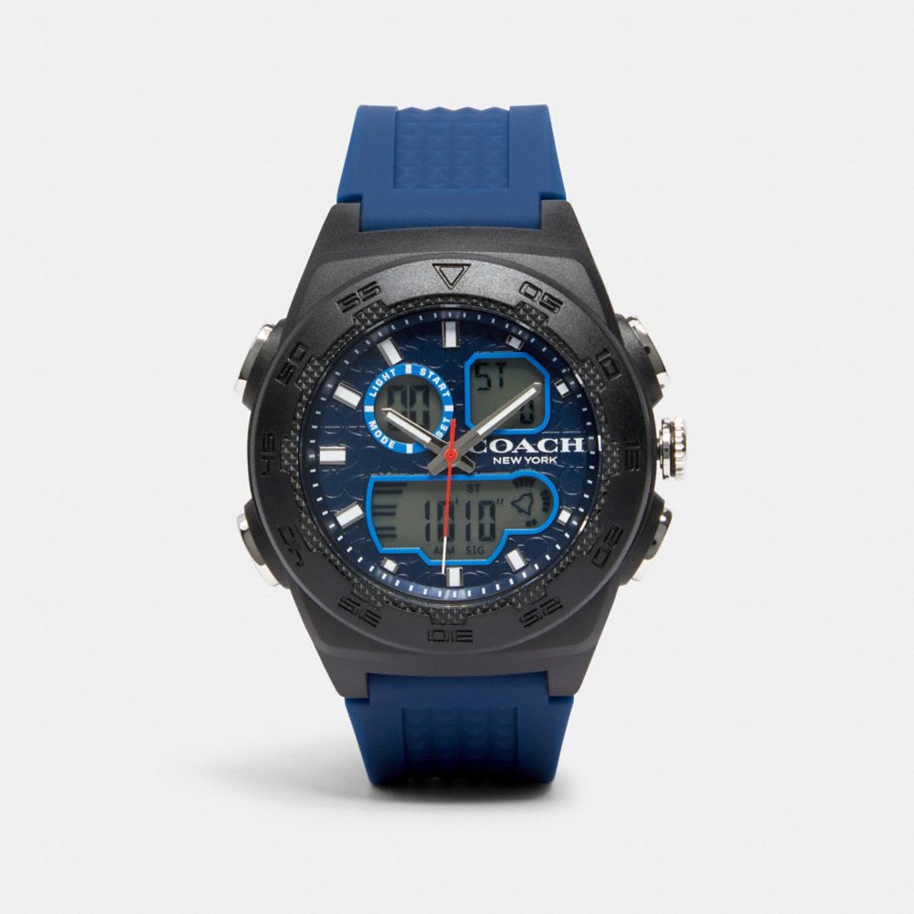 COACH W1683 - C100 WATCH, 45MM BLUE