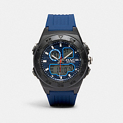COACH W1683 C100 Watch, 45mm BLUE