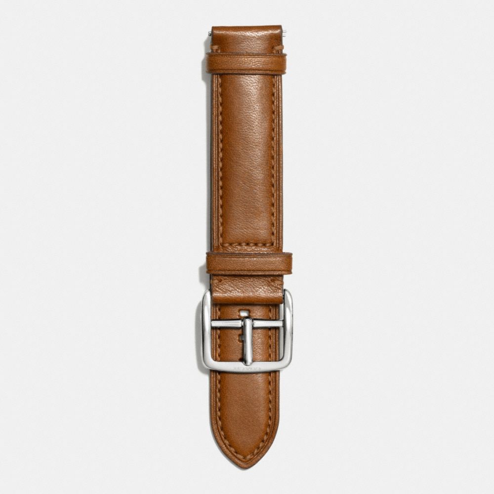 COACH W4002 Bleecker Leather Watch Strap FAWN