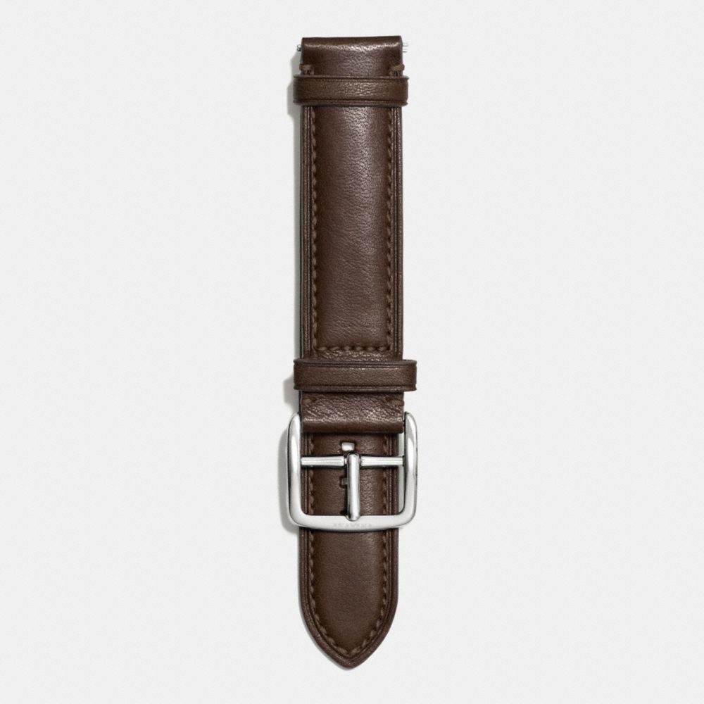 COACH W4002 Bleecker Leather Watch Strap MAHOGANY