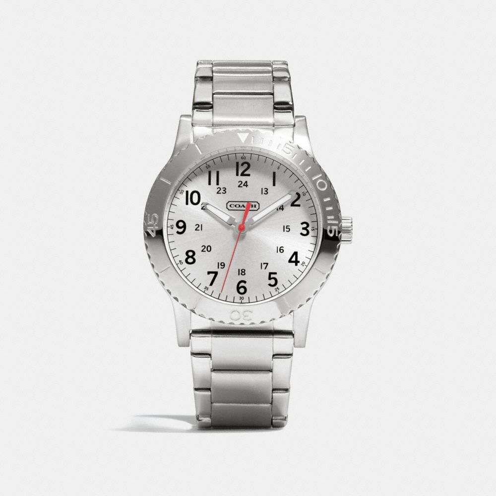 RIVINGTON STAINLESS STEEL BRACELET WATCH - w5002 - STERLING SILVER