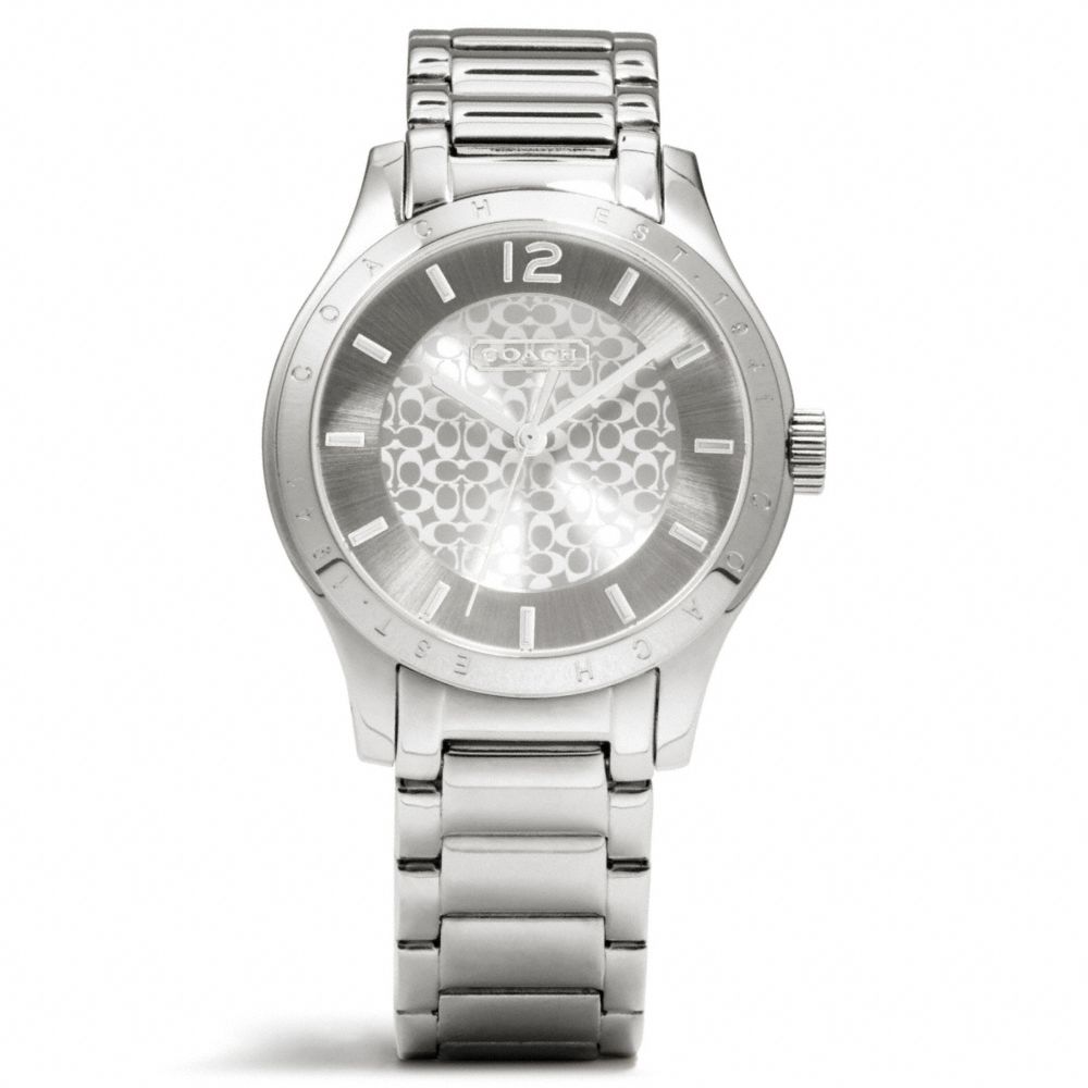 COACH w6005 MADDY STAINLESS STEEL BRACELET WATCH 