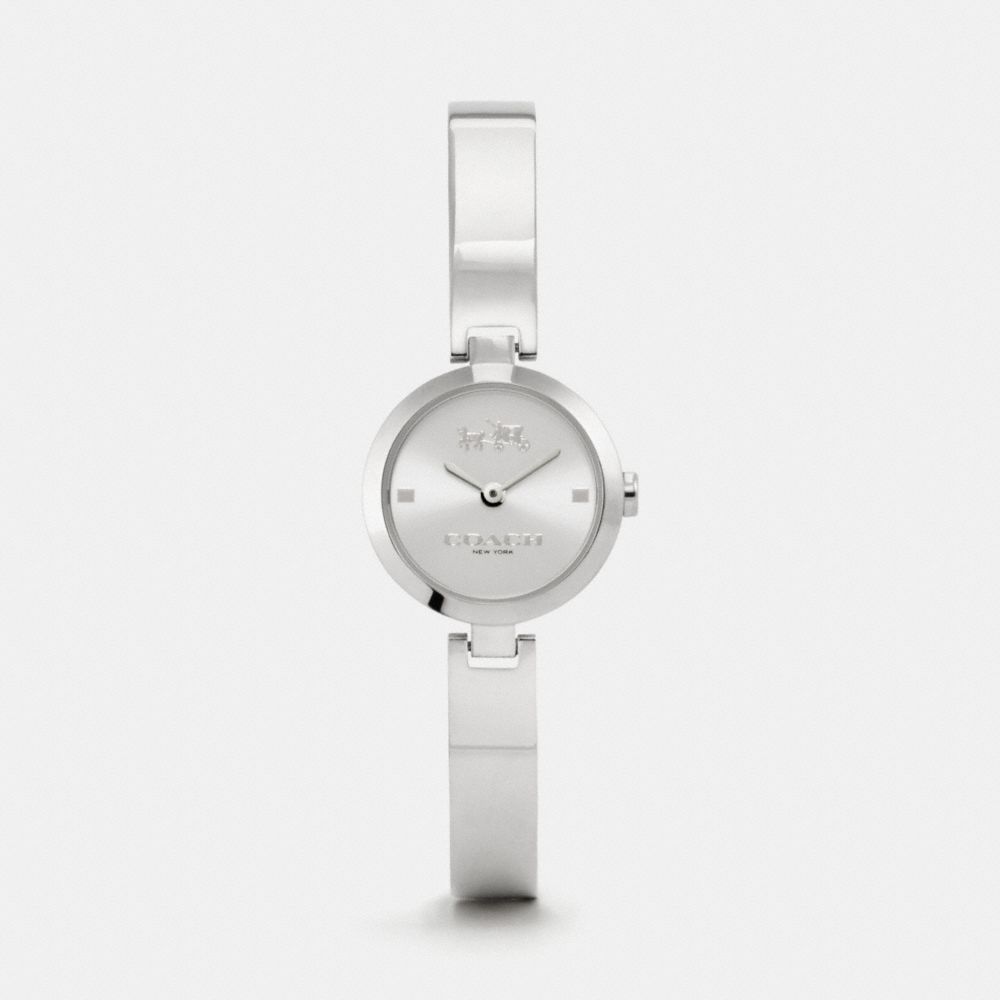 COACH W6022 - AVERY STAINLESS STEEL BANGLE WATCH - STERLING SILVER ...