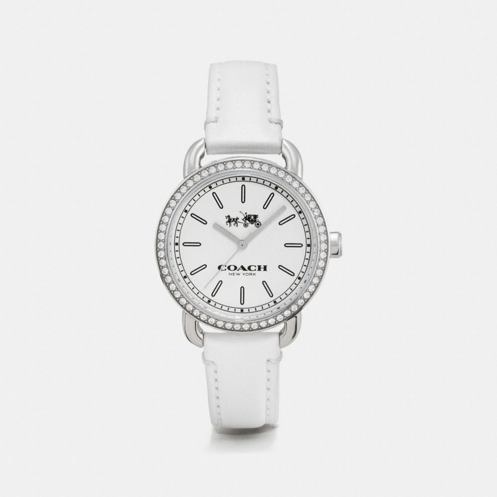 COACH w6051 LEX STAINLESS STEEL STRAP WATCH WHITE