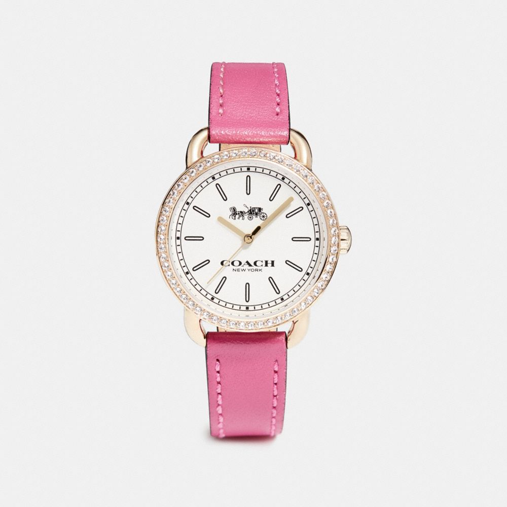 LEX GOLD TONE STRAP WATCH - COACH w6052 - DAHLIA