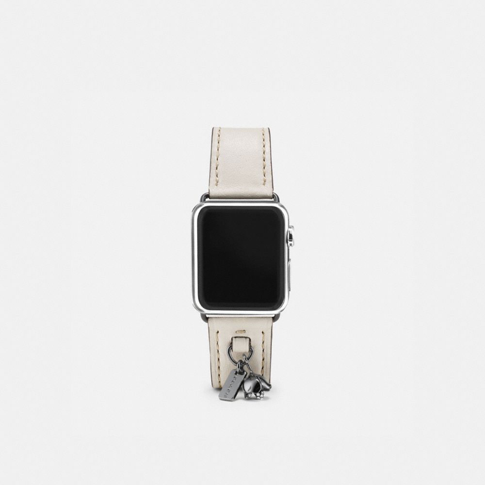 COACH W6133+CHK++WMN - APPLE WATCHÂ® STRAP WITH CHARMS CHALK