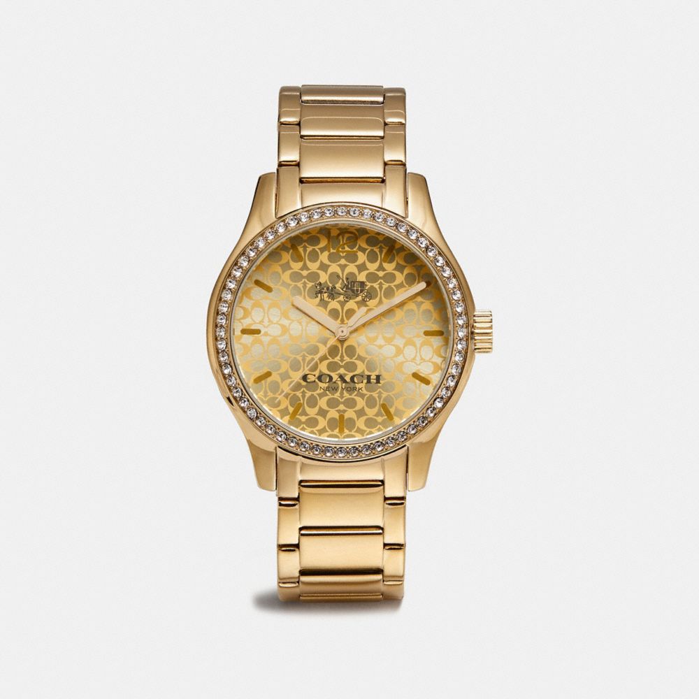 COACH W6184 MADDY WATCH GOLD PLATED