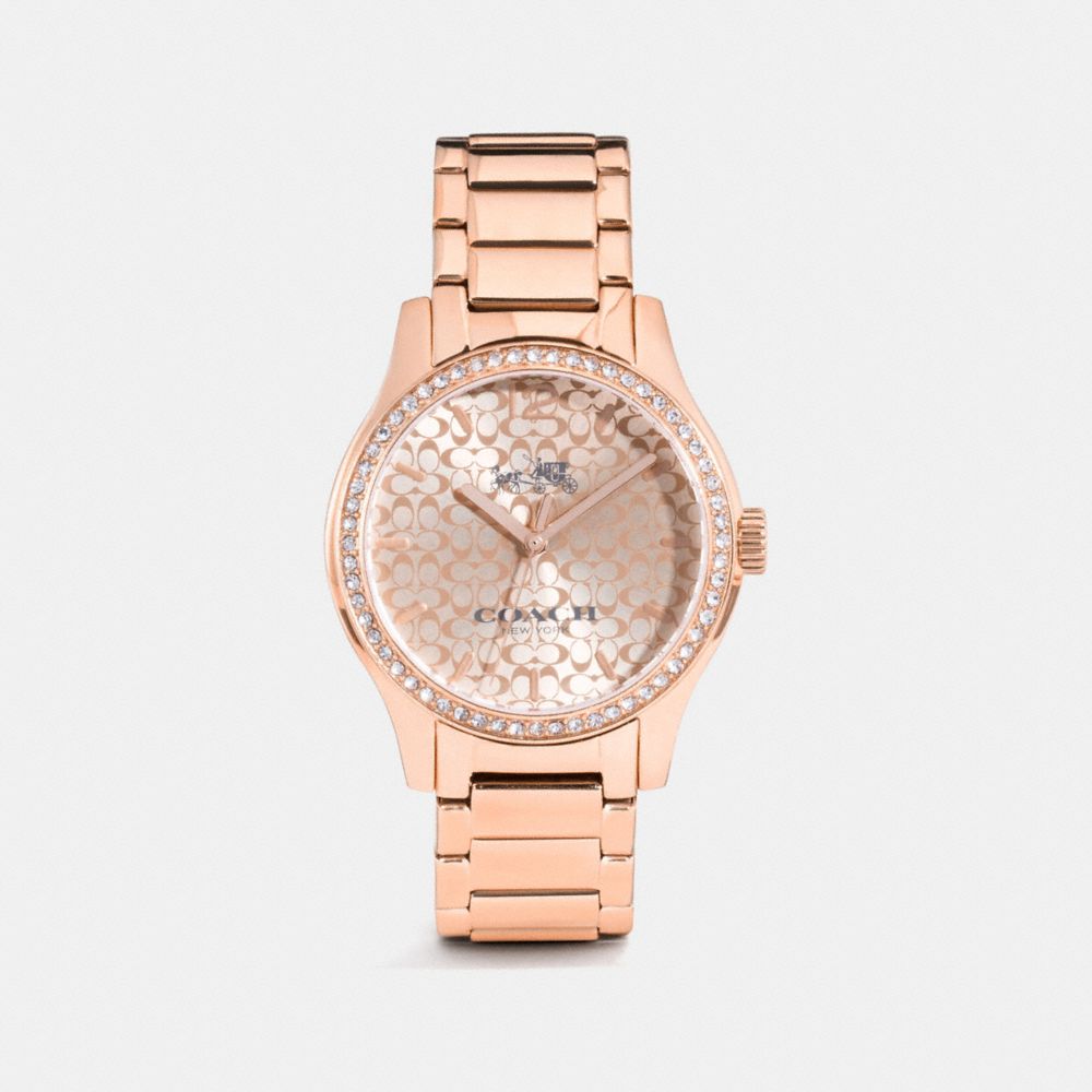 COACH W6214 - MADDY SET ROSE GOLD TONE BRACELET WATCH ROSE GOLD