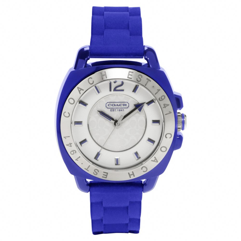 COACH W914 - BOYFRIEND RUBBER STRAP WATCH COBALT