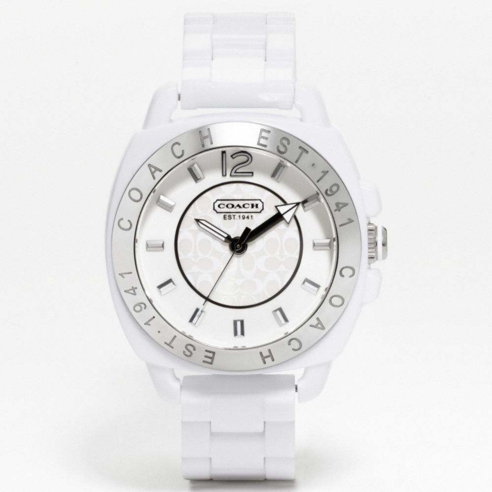 Coach boyfriend 2024 watch white