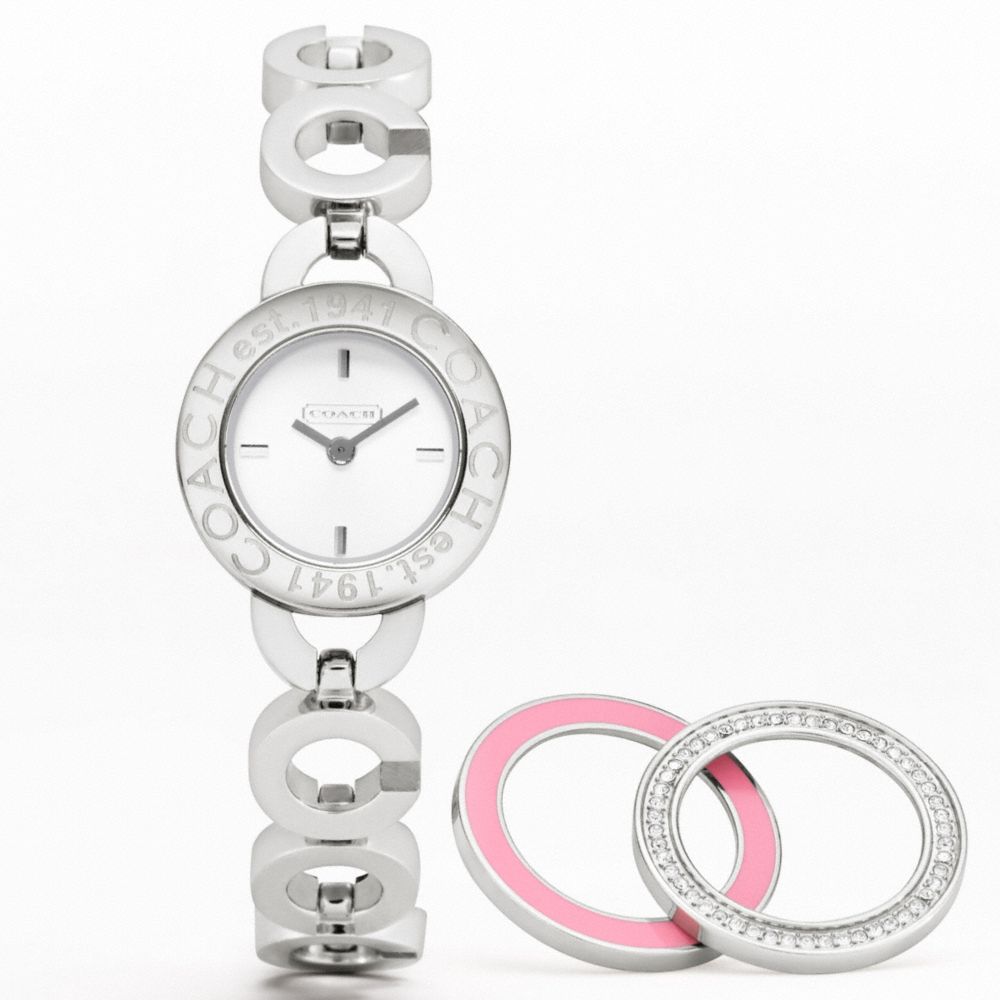 COACH KRISTY INTERCHANGEABLE BEZEL BRACELET WATCH - ONE COLOR - W918