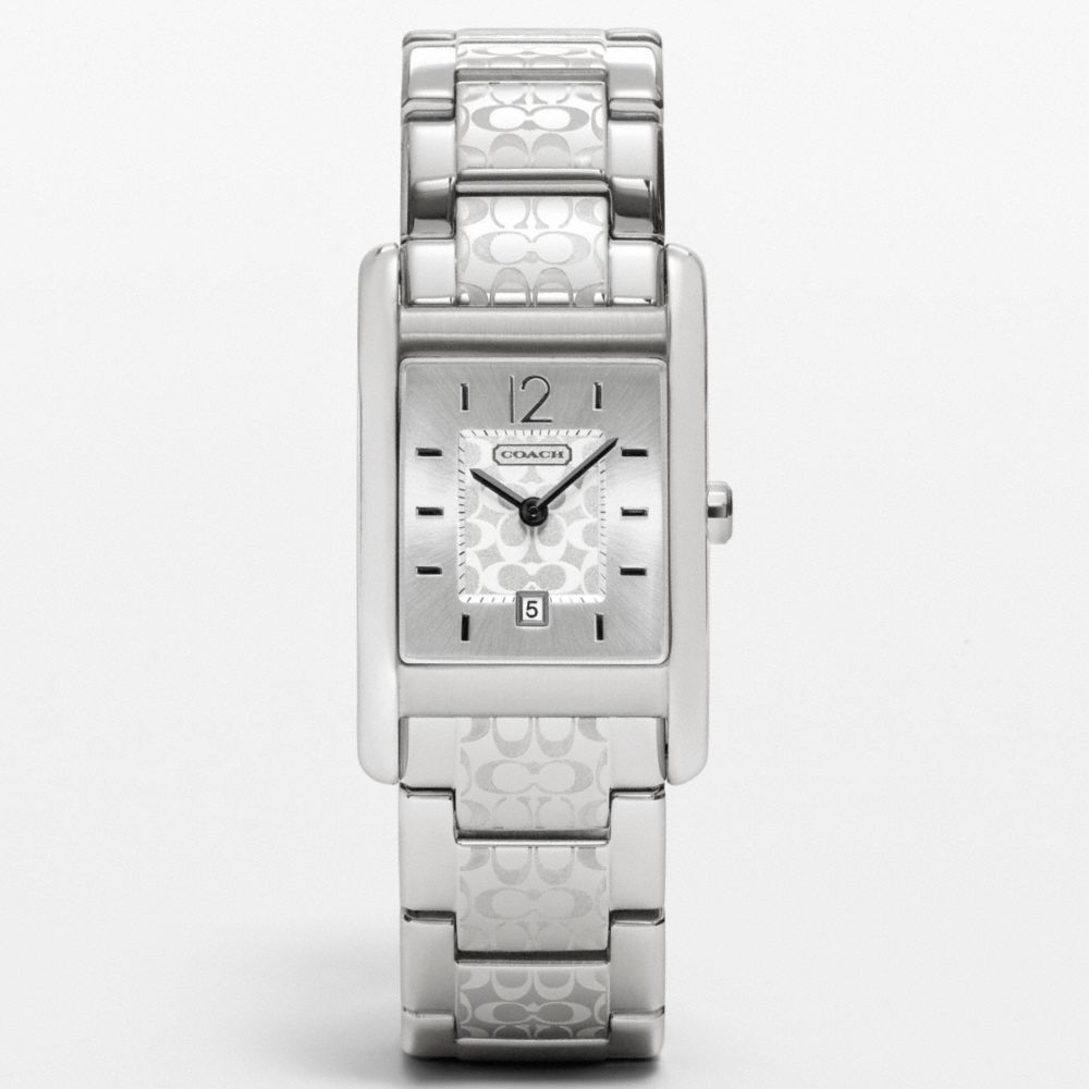 CARLISLE STAINLESS STEEL ETCHED BRACELET WATCH - w951 - W951SS