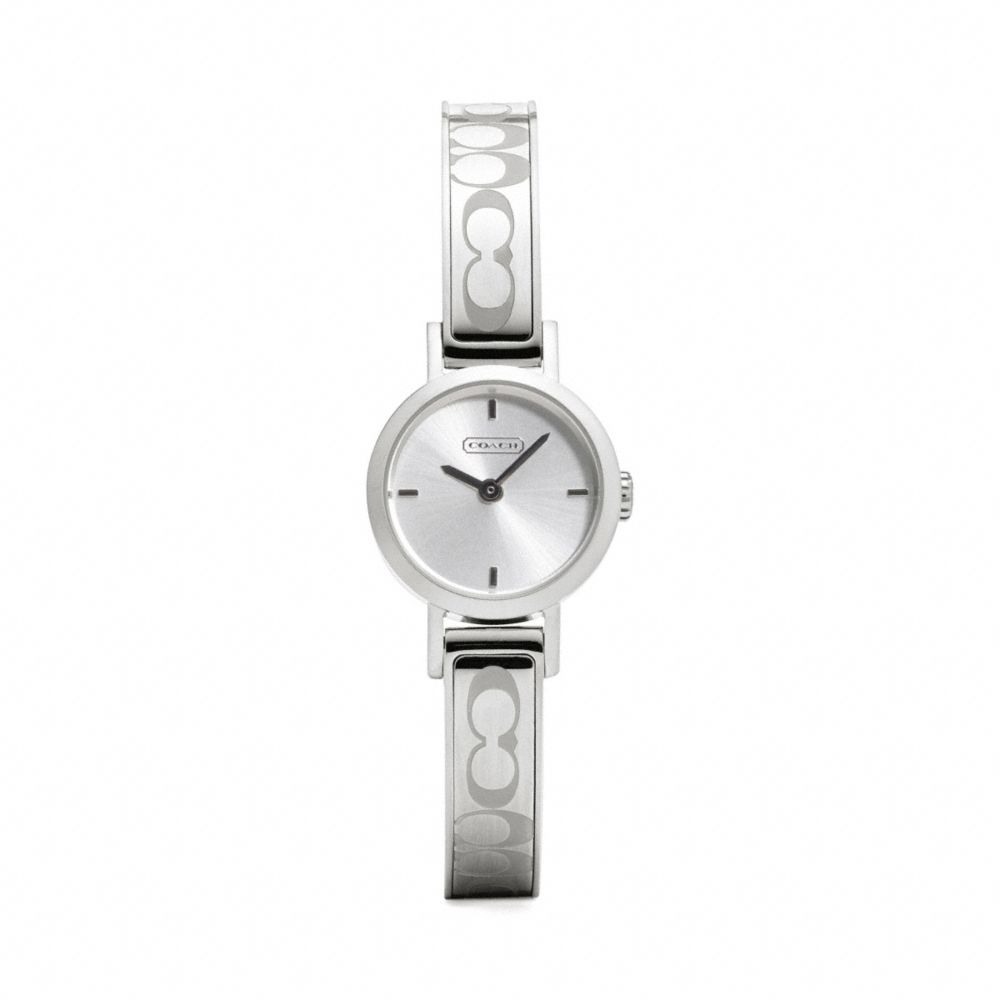 COACH SIGNATURE STUDIO STAINLESS STEEL BANGLE WATCH - ONE COLOR - W984