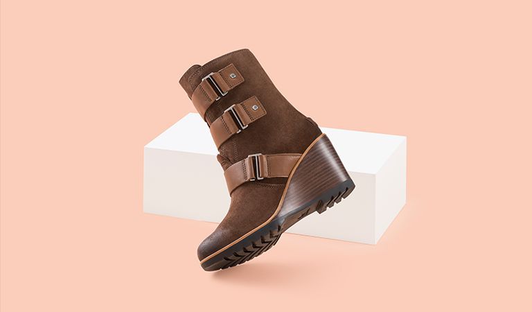 sorel brown booties