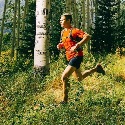 Trail runner running on a trail