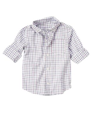 Roll Cuff Checked Shirt
