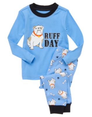 Bulldog Two-Piece Pajama Set