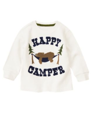Happy Camper Bear Thermal Tee