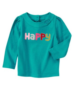 Happy Button Collar Top