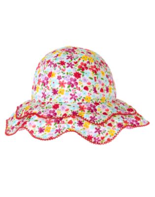 Floral Mixed Print Sunhat
